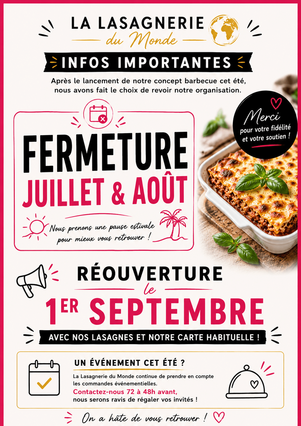 fermeture été